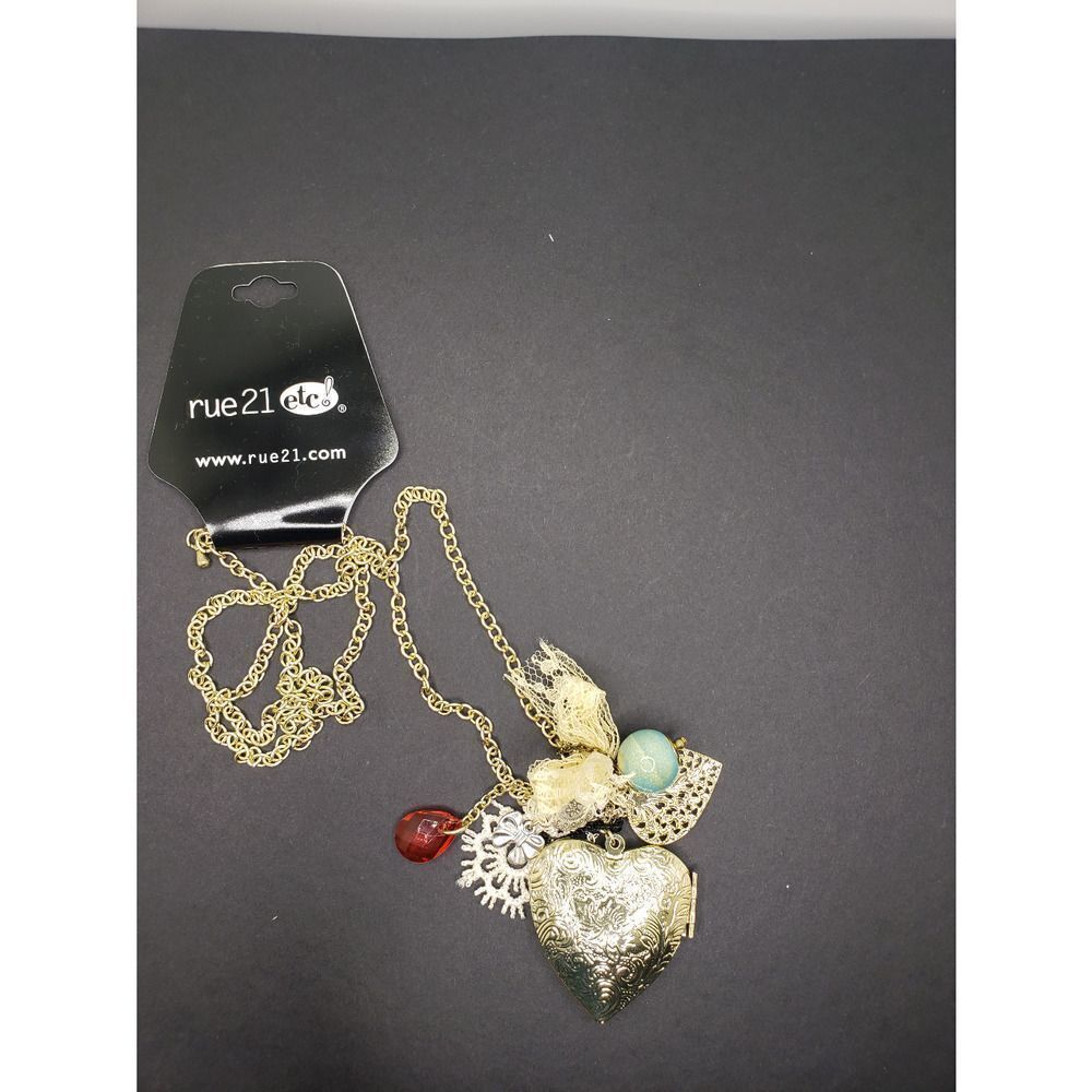 Heart Locket Charm Necklace